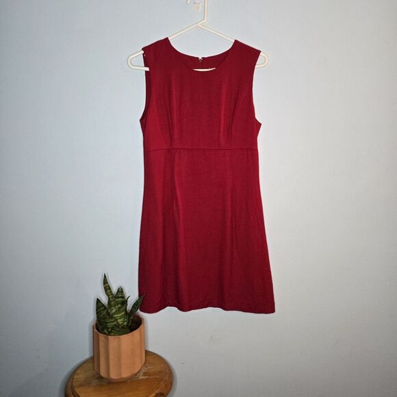 Vintage Red Mini Dress Bodycon Womens Size 10 Holiday Cocktail‎ - Picture 1 of 6
